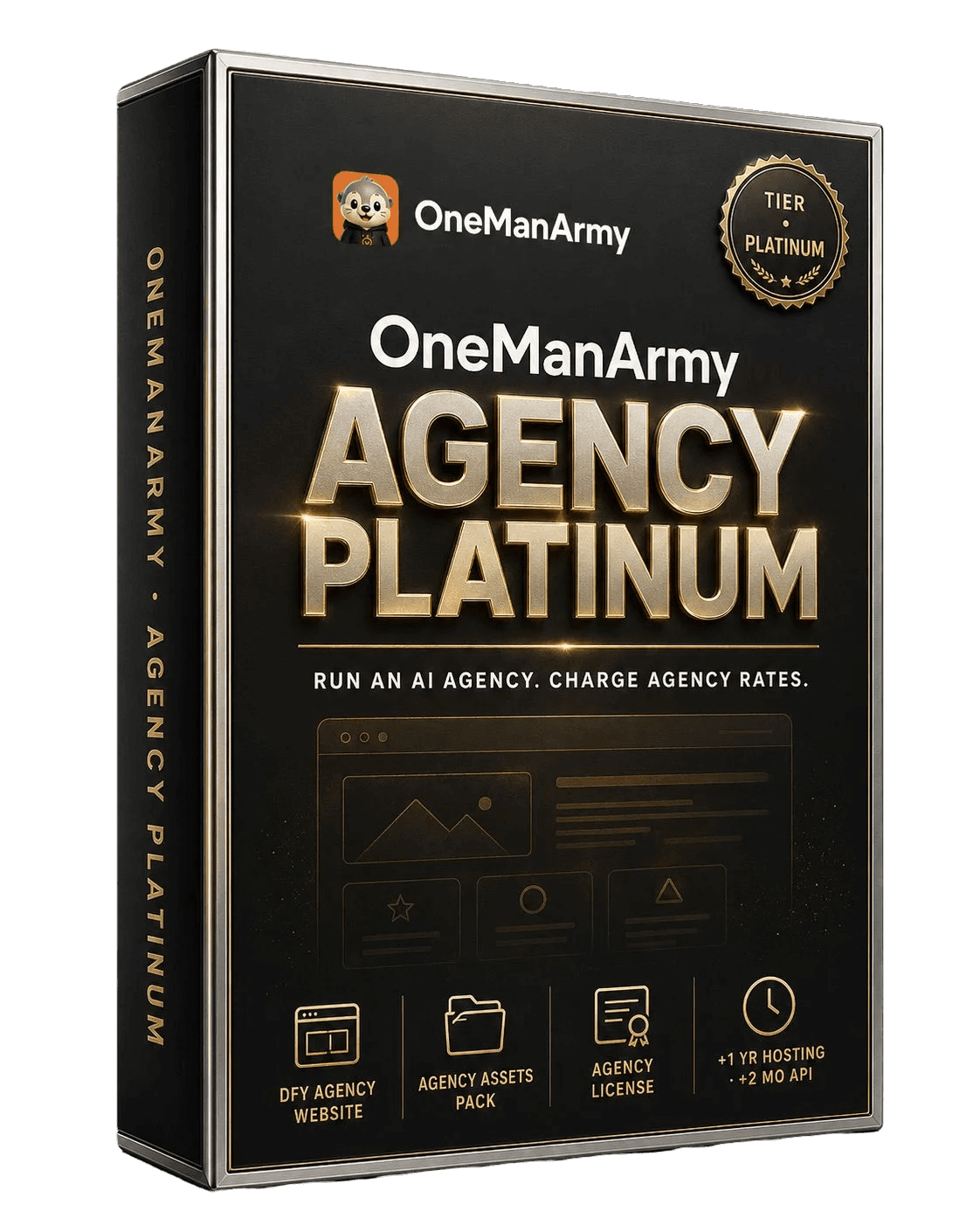 OneManArmy Agency Platinum upgrade — product box